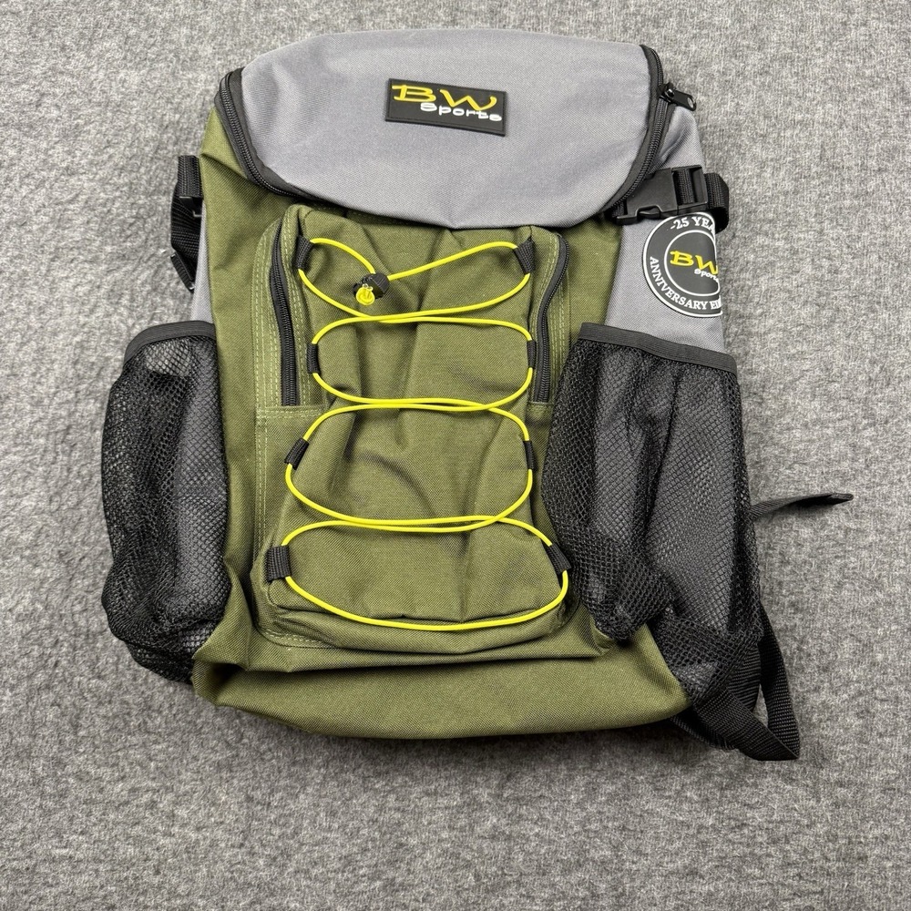 BW‎ Sports Fishing Backpack Green Rod Storage Travel Outdoors BP-1002 NEW